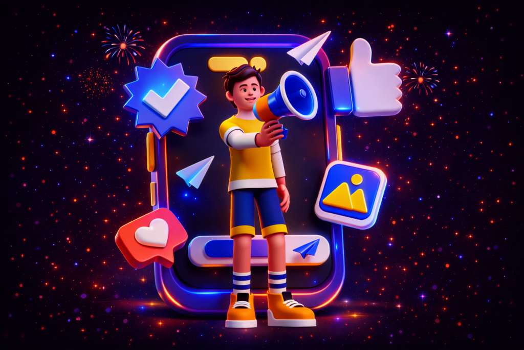 Influencer marketing services connecting brands with social media creators